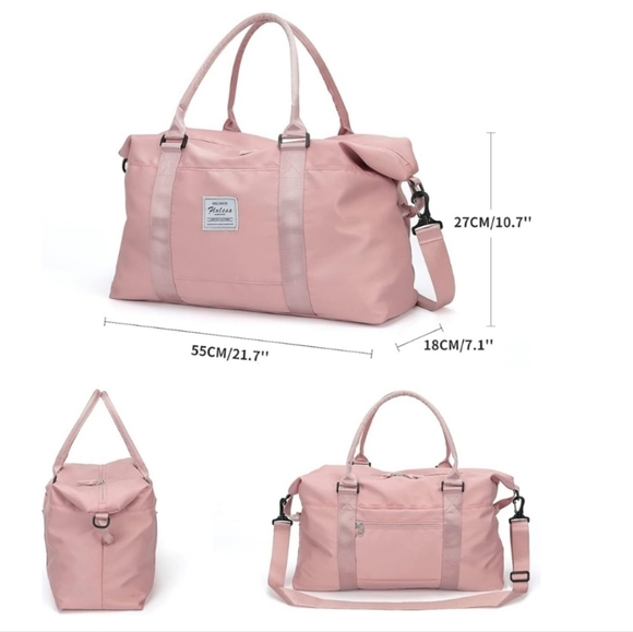 Travel Duffel Bag in Pink - 18" D, 27" H, 55" L - Picture 6 of 9